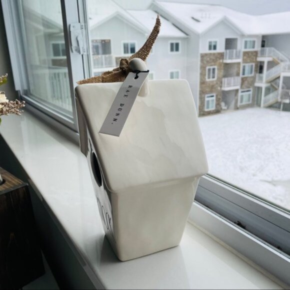 Rae Dunn | Knock | Cream Ceramic Birdhouse - Picture 7 of 9